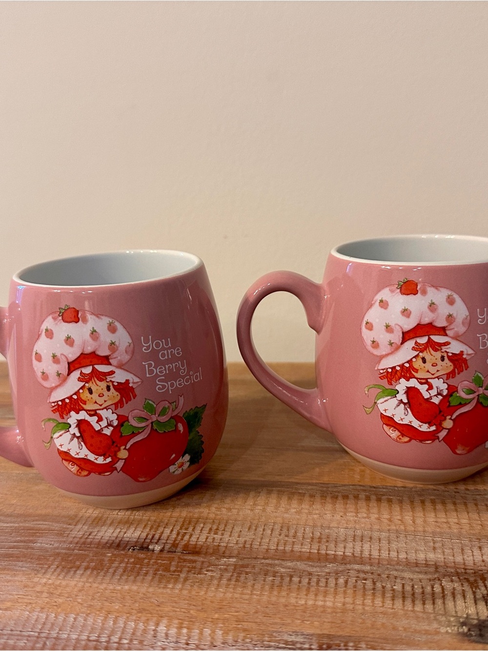 Strawberry Shortcake Berry Special Mug Set of 2 Pink 16 oz Silver Buffalo